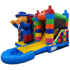Château gonflable Multiplay Mini avec cubes colorés