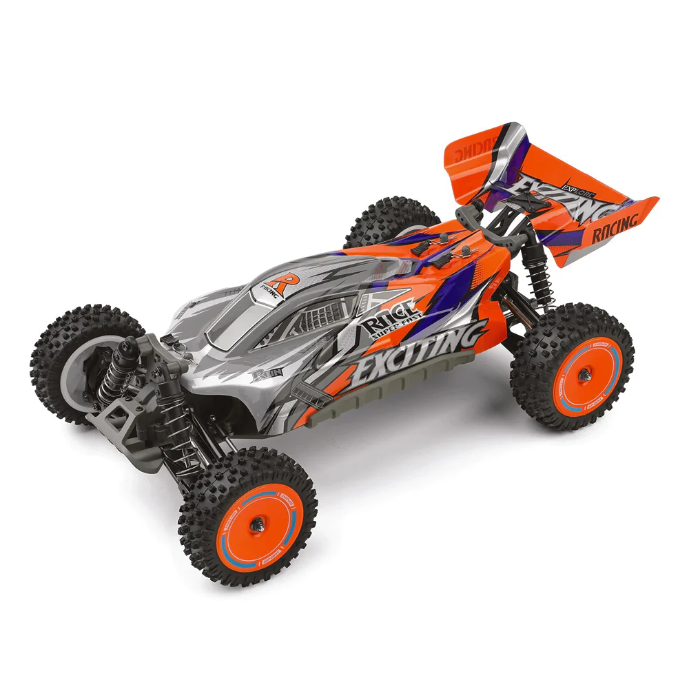 Buggy RC Tout Terrain 55 km/h | Wltoys Vibrant Orange V8 – Image 6